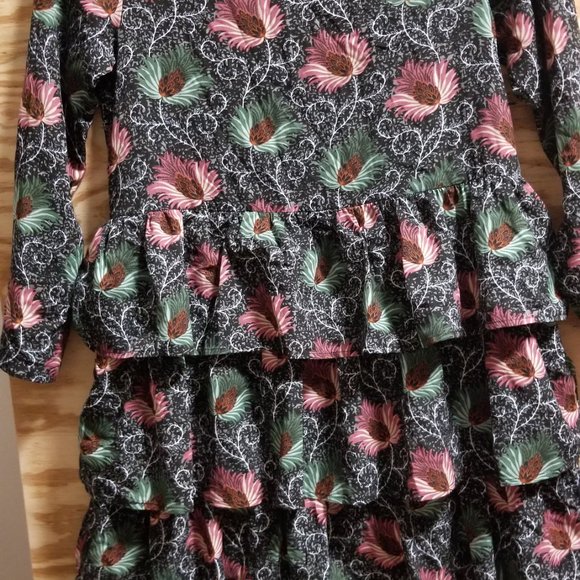 Beautiful Women's‎ Dress Floral v-neck Long Sleeve Small - Picture 3 of 13